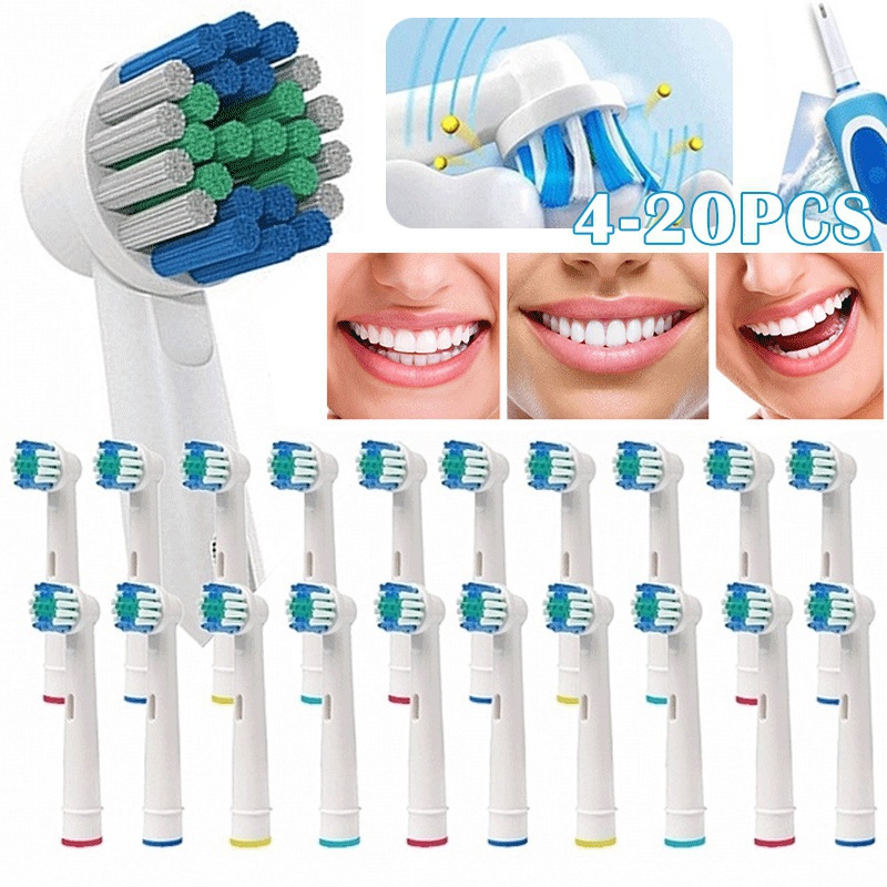 หัวแปรงสีฟันไฟฟ้า ไวท์เทนนิ่ง Oral B 4 ชิ้น