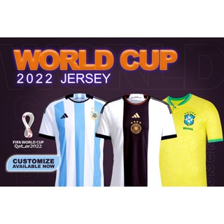 ฟุตบอลโลก⚽เสื้อฟุตบอลโลก 2022เยอรมนี ฝรั่งเศส อังกฤษโปรตุเกส ญี่ปุ่นบราซิลอเมริกาอาร์เจนตินา เสื้อฟุตบอลครื่องแบบแฟนบอล