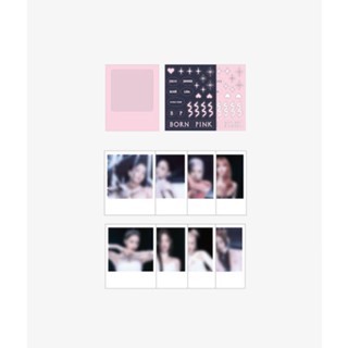 【BLACKPINK แท้จริง】 [BORNPINK] BLACKPINK POLAROID PHOTO + STICKER SET