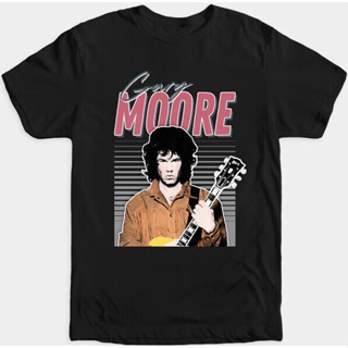 *ส่งจากไทย* เสื้อยืด พิมพ์ลาย A Rock Legend Skinny Rich Phil Lynott Brian Downey Black Rose Gary Moore