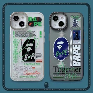 🎁ส่งของขวัญ🎁เคสไอโฟน 14 Pro Max 13 12 11 เคส for เคสไอโฟน11 BAPE พกง่ายๆ การป้องกันการตก Case