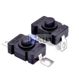 สวิทช์ ปุ่มกด ไฟฉาย Switch กดติด-กดดับ ON-OFF Flashlight Switch SMD 2 ขา 18x12x10mm #KAN-28 (1 ตัว)