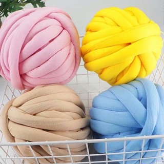 🧶45 Colors 🧶Diy Super Coarse Wool Yarn hick Knitted Blanket ใหม่ ผ้าห่มถักโครเชต์ ขนสัตว์ ขนแกะนิ่มมาก ขนาด 250 กรัม