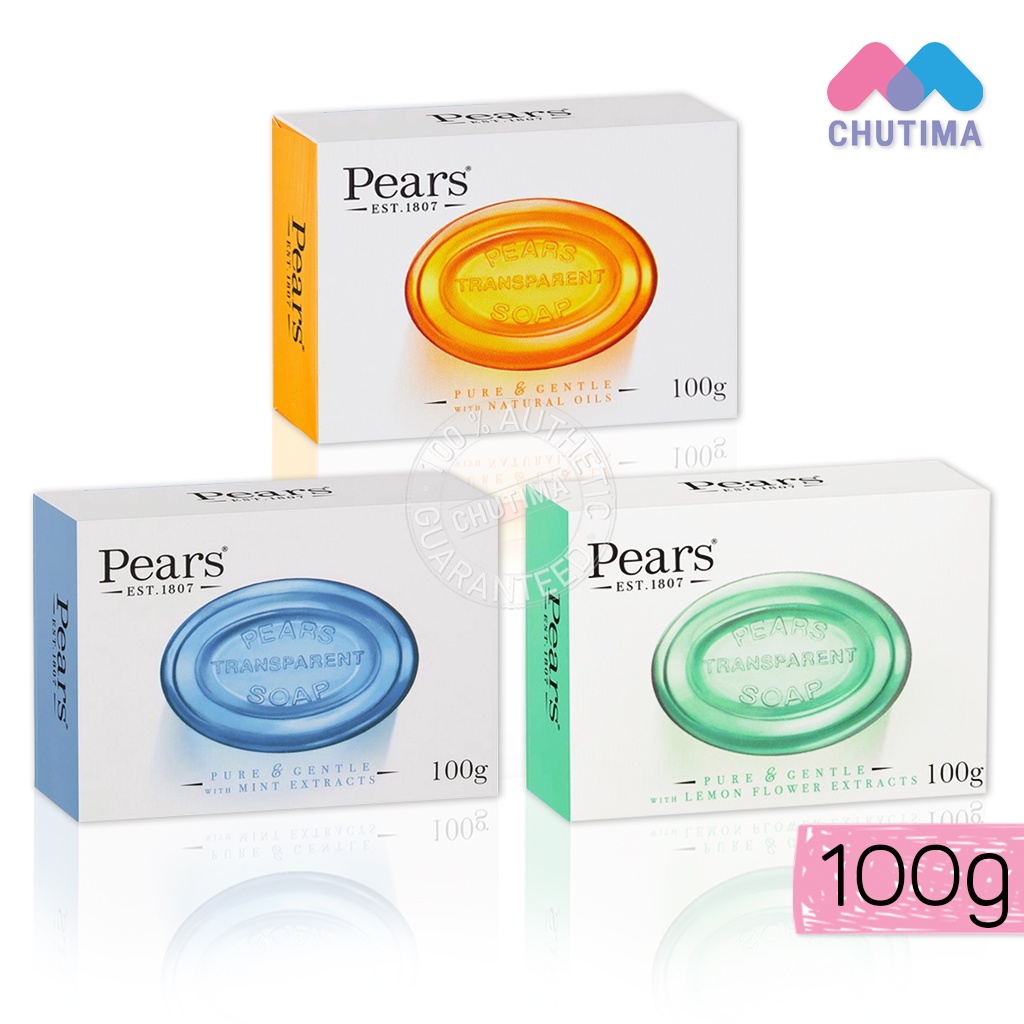 สบู่ แพร์ เพียว แอนด์ เจนเทิล 100 กรัม  Pears Soap 100g.