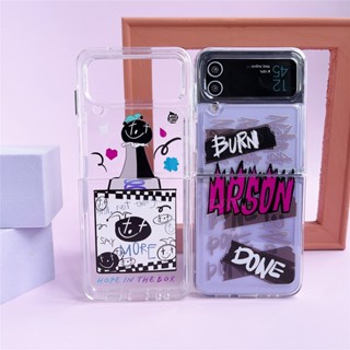 เคสโทรศัพท์มือถือ กันกระแทก ลาย bts-520 สําหรับ Samsung Zflip 3 Zflip 4 JHOPE Jack in the box ARSON