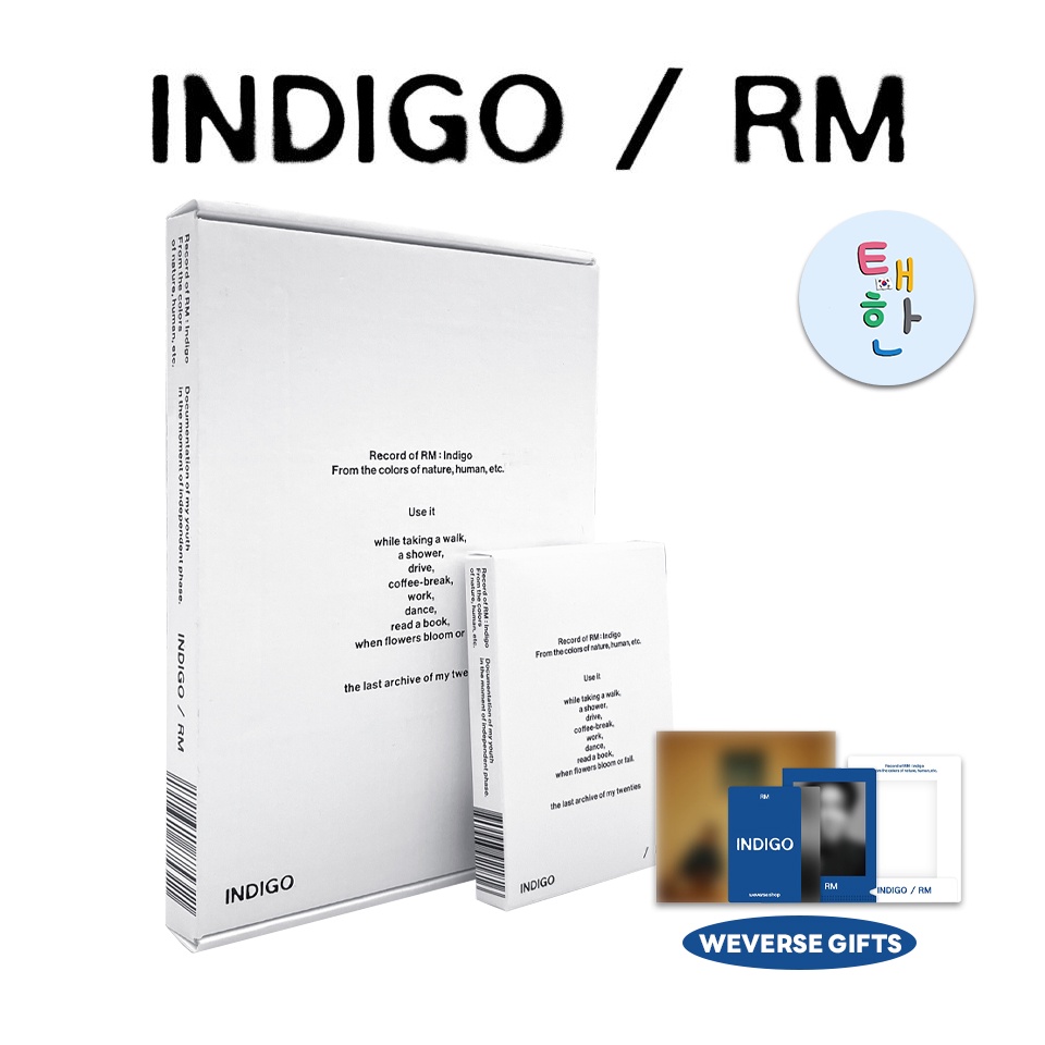 ✅พร้อมส่ง [BTS] อัลบั้ม RM's SOLO Album “Indigo” (Postcard Edition weverse album / BOOK Edition )