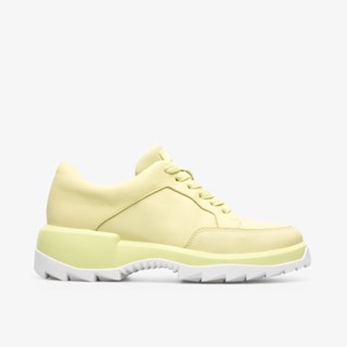 Camper รุ่น Helix รองเท้าผ้าใบหนัง ผู้หญิง สี LIGHT YELLOW - K200643-005