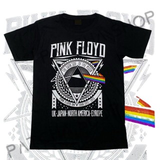 เสื้อวง PINK FLOYDสามเหลี่ยม วินเทจ เสื้อทัวร์T-shirtเสื้อยืดคอกลมแขนสั้นผ้าcotton100% ไม่มีตะเข็บข้างใส่สบายใส่ได้ทั้งช