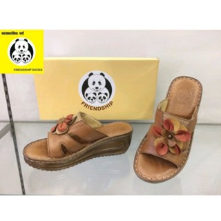 รองเท้าหนังแท้ Friendship shoes รุ่น 4765-3007 รองเท้าส้นตึก