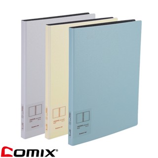 Comix File Book A5322 แฟ้มสอดเอกสาร 20 แผ่น (คละสี จำนวน 1 ชิ้น) แฟ้มใส่เอกสาร ซองใส่เอกสาร กระเป๋าใส่เอกสาร