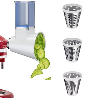 Slicer/Shredder Attachment for Stand Mixer Electric Cheese Grater Attachment/Accessories with 3 Blades