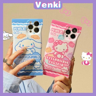 VENKI - Case iPhone 14 Pro Max Soft TPU Clear Case Snack Case Cartoon Cute Dog Cat Camera Protection Airbag Shockproof For iPhone 14 13 12 11 Plus Pro Max 7 Plus X XR