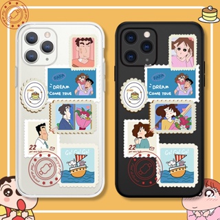 Misae Nohara Hiroshi stamp for เคสไอโฟน iPhone 13 14 promax 11 12 pro max เคส 14 plus X Xr Xs Max couple cover 7 8 plus