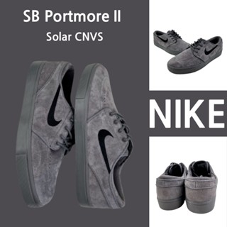 （ยิงจริง）Nike SB Portmore II Solar CNVS ของแท้100%💯รองเท้าผ้าใบ รองเท้า รองเท้าวิ่ง รองเท้า nike-1-4