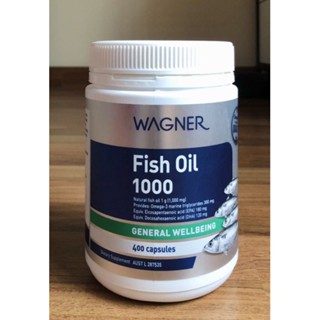 🇦🇺Exp.08/2025 Wagner #Fish Oil #น้ำมันปลาสกัด #wagner 400 capsules 1000 mg. #แวกเนอร์ #น้ำมันปลา #Fishoil #fishoil