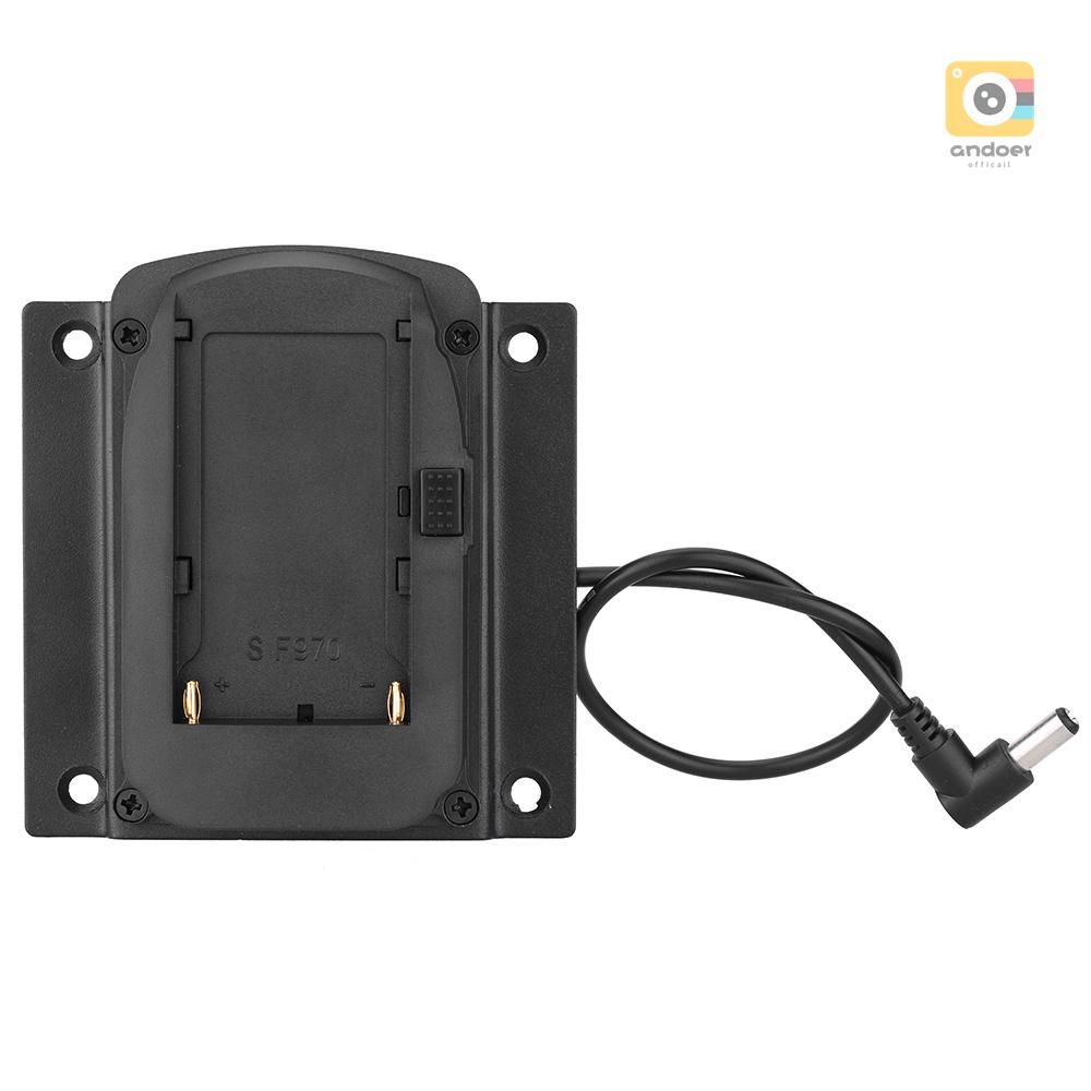 Battery Adapter Base Plate for Lilliput Monitors for FEELWORLD Monitors Compatible for  NP-F970 F550