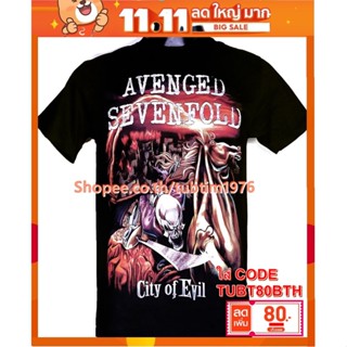 เสื้อวง Avenged Sevenfold เสื้อวงดังๆ วินเทจ เสื้อวินเทจ อะเว็นจด์เซเวนโฟลด์ A7X A7x1147