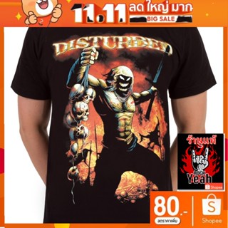 เสื้อวง Disturbed เสื้อยืดลาย ดิสเทิร์บ เสื้อยืดผู้ชาย Rock เสื้อวินเทจ RCM1274