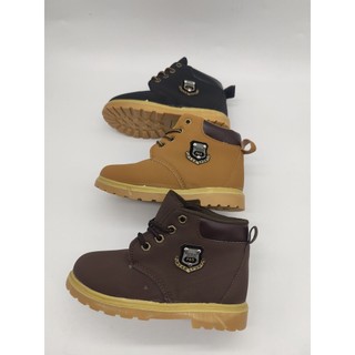 Martin boots new student leather short boots children's boots boys high-top shoes