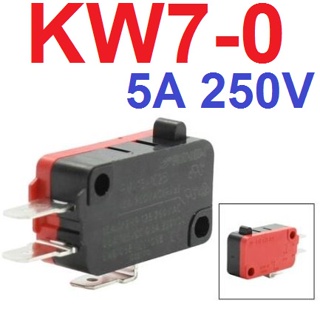 ลิมิตสวิตช์ ไมโครสวิตช์ Micro switch KW7-0 V-15-1C25 copper contact 5A 250V travel limit switch สินค้าพร้อมส่ง