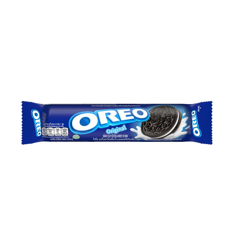 Oreo Vanilla โอรีโอ คุกกี้แซนวิชสอดไส้ครีม รสวานิลลา 119.6 กรัม