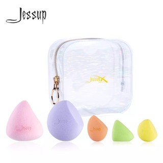 Colorful Makeup Sponge Set 5 pcs with Storage Bag