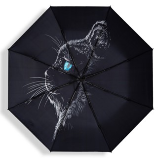 Cartoon Black Umbrella Men Cat Creative Fashion Umbrella Strong Stand Windproof Sombrillas Para El Sol