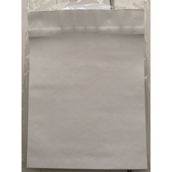 สายรัดข้อมือกระดาษtyvekกันน้ำ1.9*25 cm สำหรับเครื่องพิมพ์inkjetและLaser (เส้นละ3*10เส้น ต่อ 1 แผ่น)