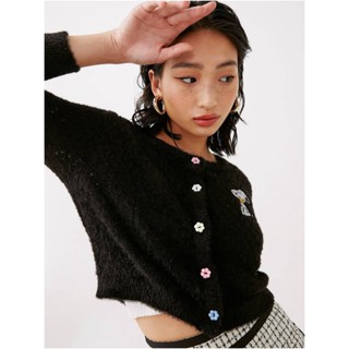 Pomelo x Peanuts Sustainable Snoopy Cropped Cardigan - back