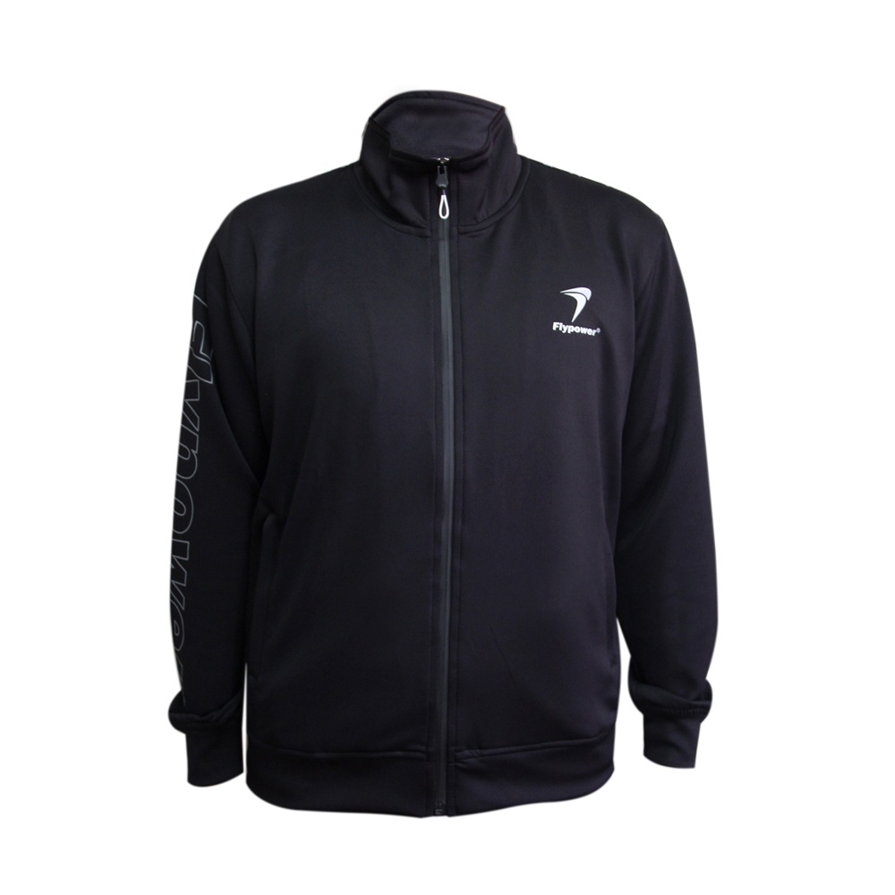 Flypower Astina 07 เสื้อแจ็คเก็ตกีฬาสีดํา