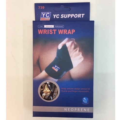 [พร้อมส่ง] High Quality YC Wrist Support Hand Support ข้อมือ ปวดข้อมือ พยุงข้อมือ สีดำ Weight Traini