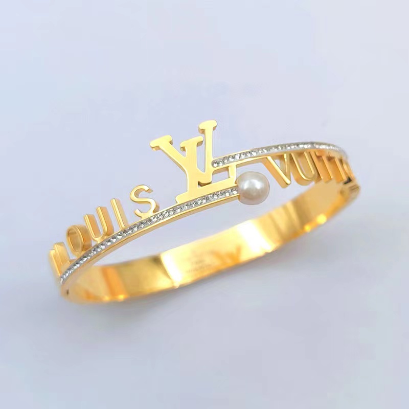 แฟชั่นดูง่ายทองไทเทเนียมเหล็ก 18k สร้อยข้อมือสแตนเลสไม่ซีดจางสาว Niche High-End เครื่องประดับอุปกรณ์เสริมของขวัญ