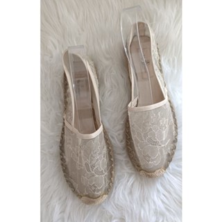 ❣️ไซส์38-39😍 Valentino espadrilles see thru ลายดอกซีทรูระบายอากาศดี พื้นยาง ติดกันลื่นพร้อมใส่