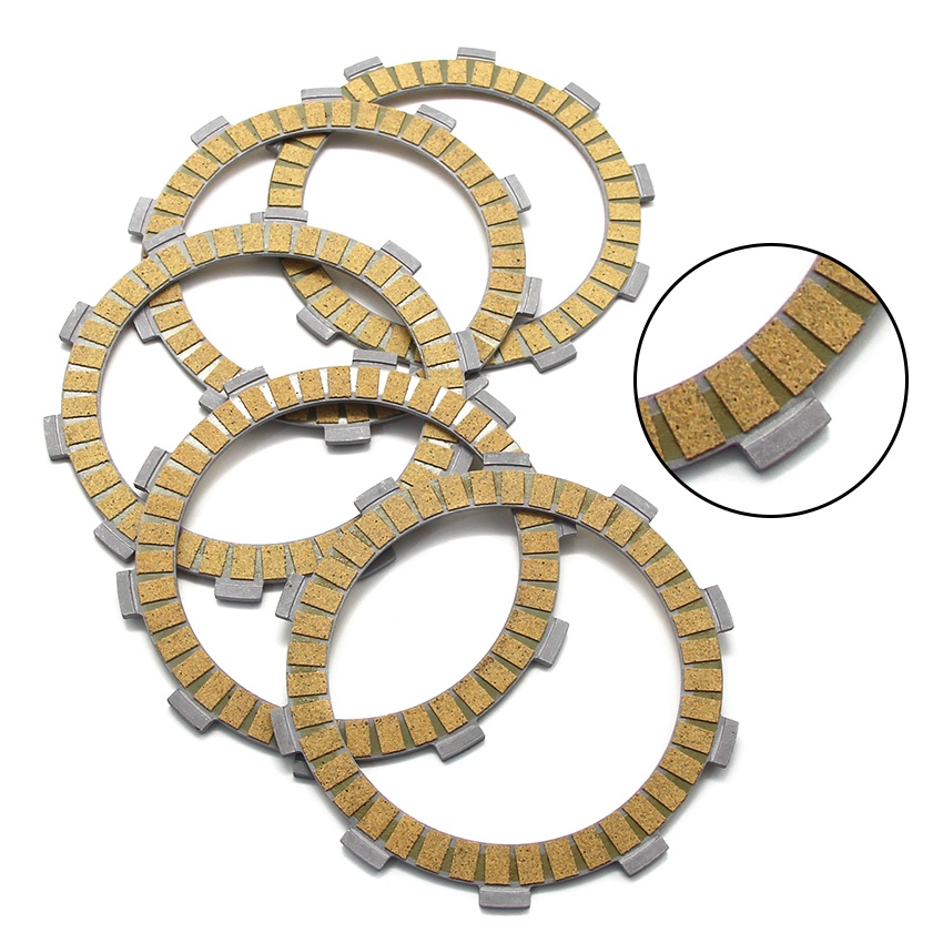 แผ่นแรงเสียดทานคลัทช์ชุดแผ่นดิสก์สําหรับ Yamaha TW125 TW225 TW225E YZ125G TY175 TY125 IT125 XT200J S