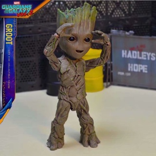 โมเดลฟิกเกอร์ Marvel Guardians of The Galaxy Vol 2 Avengers Groot Tree Man ขนาด 1:1 ของเล่นสําหรับเด็ก