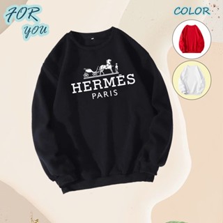 เสื้อแขนยาว HERMES แอร์แม็ส ผ้าเกรด A แบบสวม เสื้อกันหนาว เสื้อแจ็คเก็ต งานดีแน่นอน หนานุ่มใส่สบาย