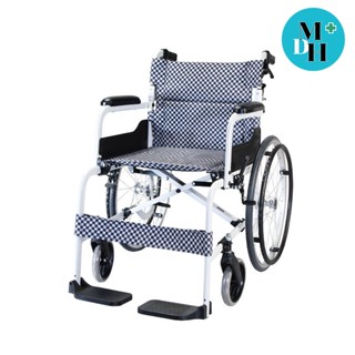 WheelChair SOMA 150.5 โซม่า รถเข็น อลูมิเนียม รถเข็นผู้ป่วย น้ำหนักเบา สีดำ รับประกันศูนย์ 1 ปี จำนวน 1 ตัว (14614)