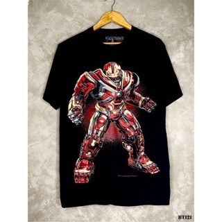 Hulkbusterเสื้อยืดสีดำสกรีนลายBT121