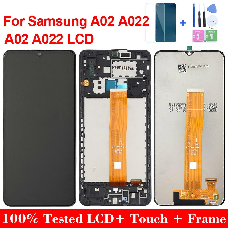 SAMSUNG 6.5 "สําหรับSamsung Galaxy A022 จอแสดงผลLCDTouch Screen Digitizerอะไหล่สําหรับA022 A022F A02