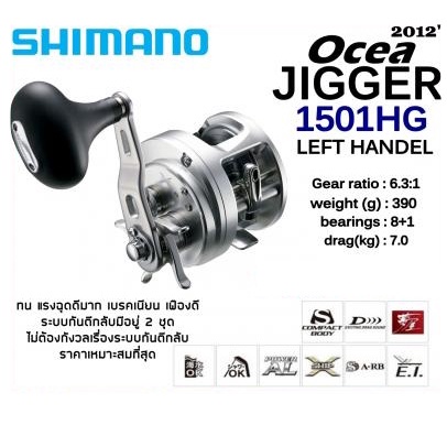 รอก Shimano Ocea Jigger 12' (Jigging) ประกันKGRService