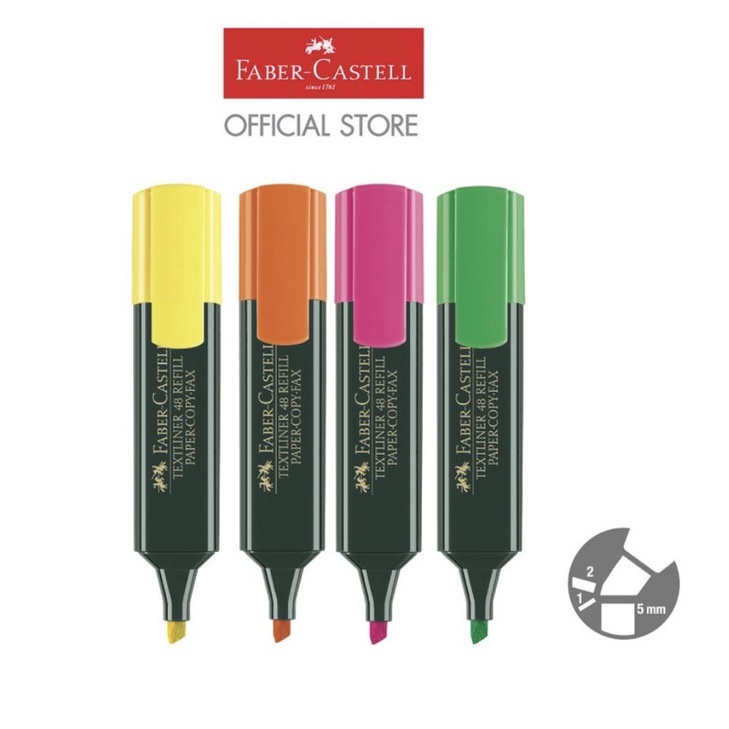 ปากกาเน้นข้อความ “Faber-Castell”