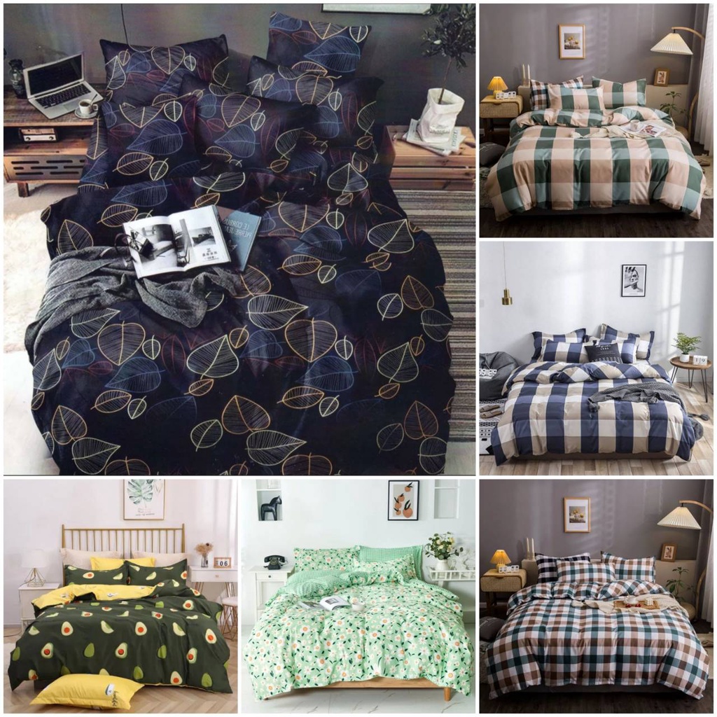 PP  เซ็ต ผ้าปูที่นอน ขนาด 6/5.5/5/4.5/4/6.6/3 ฟุต เนื้อผ้าคอต ไม่รวมผ้านวม