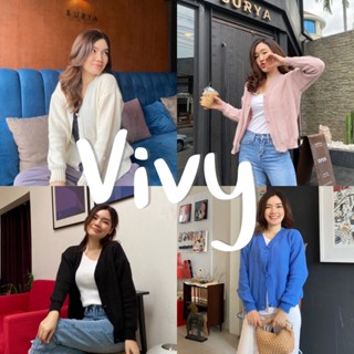 Vivy เสื้อกันหนาว เสื้อคลุมคาร์ดิแกน