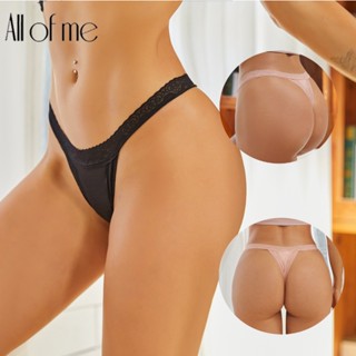 Allofme ผู้หญิงเซ็กซี่ Thongs ลูกไม้ G-String นุ่มและระบายอา…