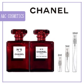 แท้💯%【🚛จัดส่งที่รวดเร็ว】Chanel No 5 LEau Red Edition EDT &amp; No 5 EDP Red Edition 2ml/5ml/10ml