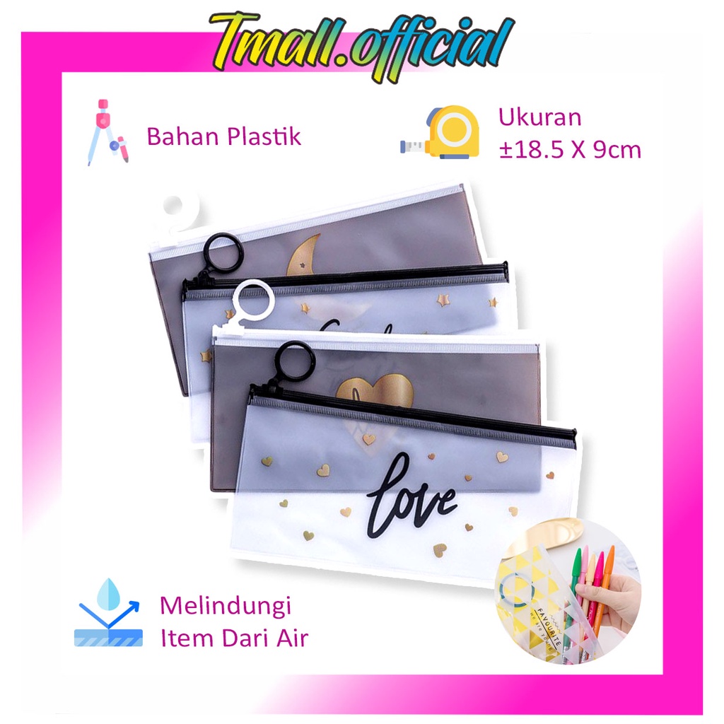 ❄ TMALL TMALL TMALL TMALL ❄ กล่องดินสอซิปใส Zip Cosmetic Case R444 R799