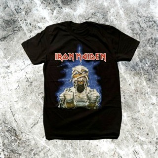 เสื้อยืด พิมพ์ลายวง iron maiden Madness โลหะ สําหรับผู้หญิง