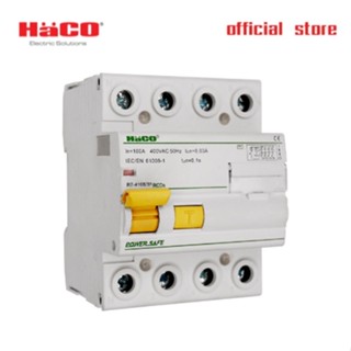 HACO RCD เมนเบรคเกอร์กันไฟรั่ว ไฟดูด 4P 100A รุ่น R7-4100/30