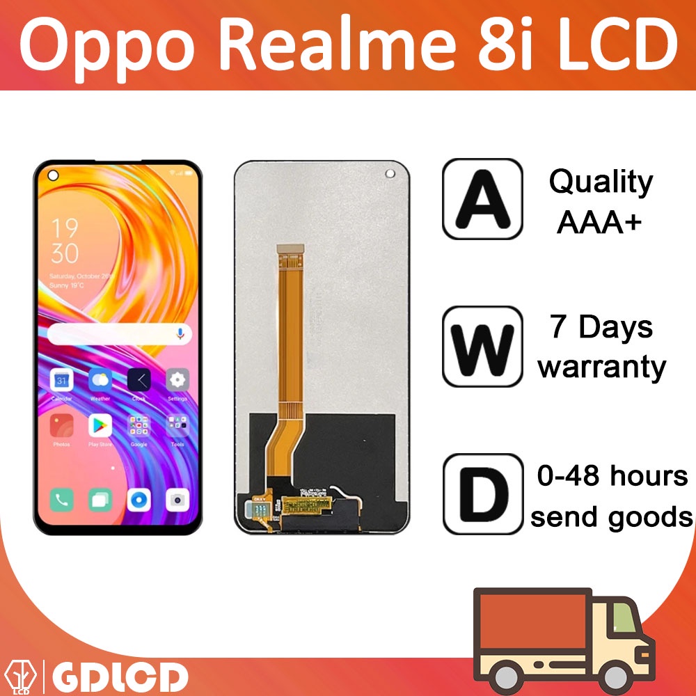 หน้าจอสัมผัสดิจิทัล LCD RMX3151 LCD 6.6 สําหรับ OPPO Realme 8i" สําหรับโทรศัพท์ Realme 8i LCD