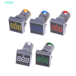 Epmn&gt; ใหม่ โวลต์มิเตอร์ดิจิทัล LED AC12-500V 22 มม. แผงสี่เหลี่ยม